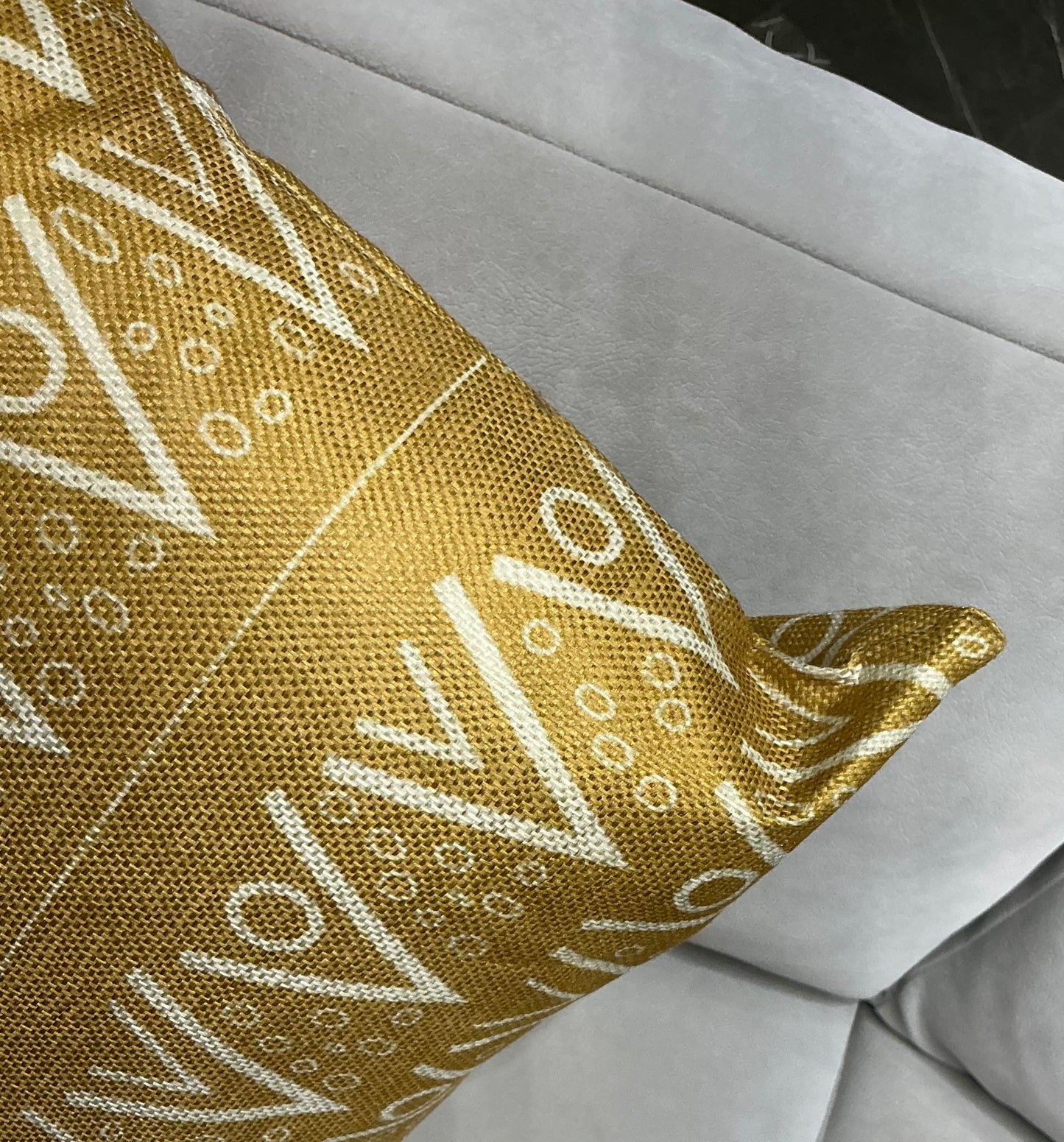 Mustard Yellow Throw Pillow