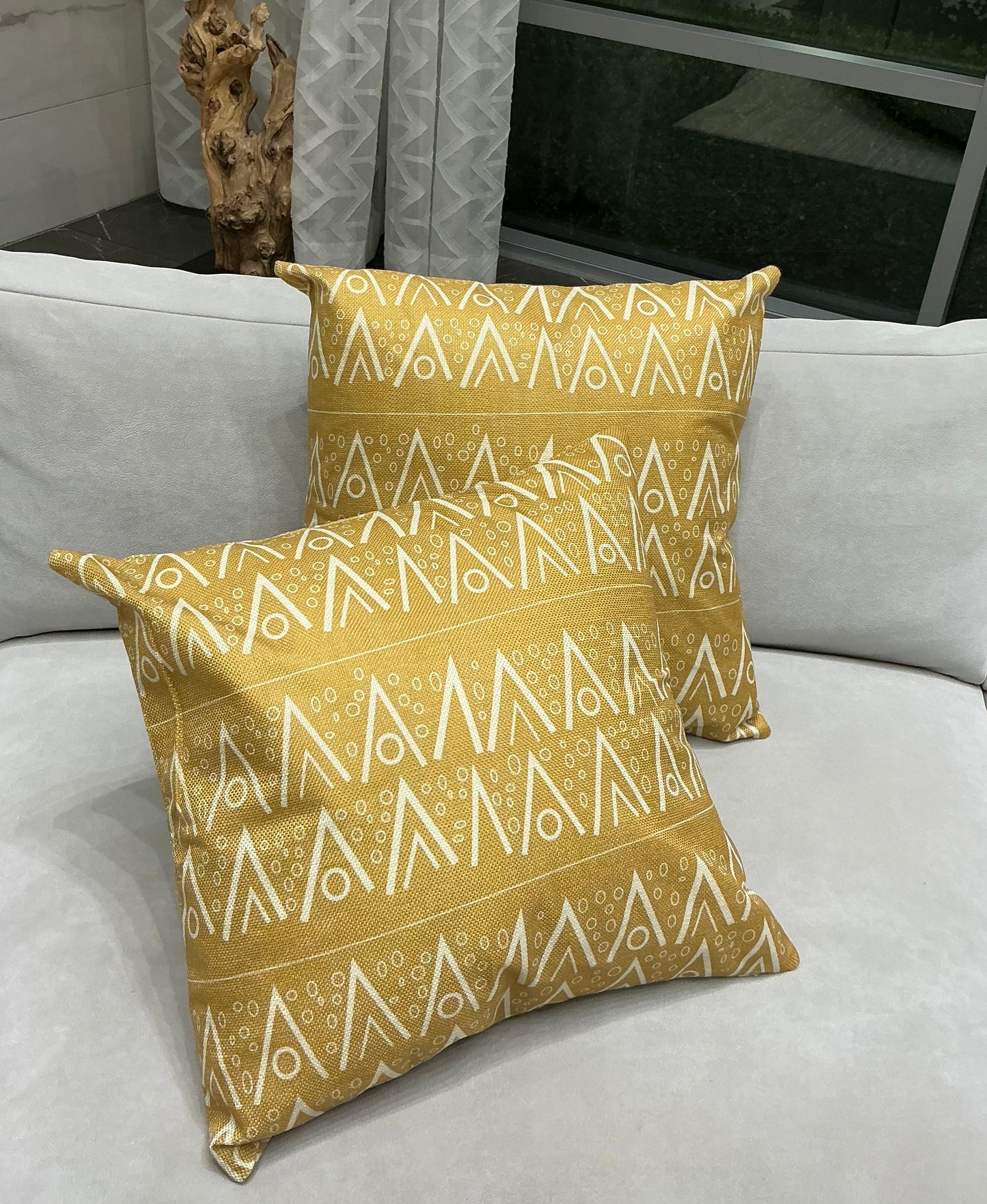 Mustard Yellow Throw Pillow