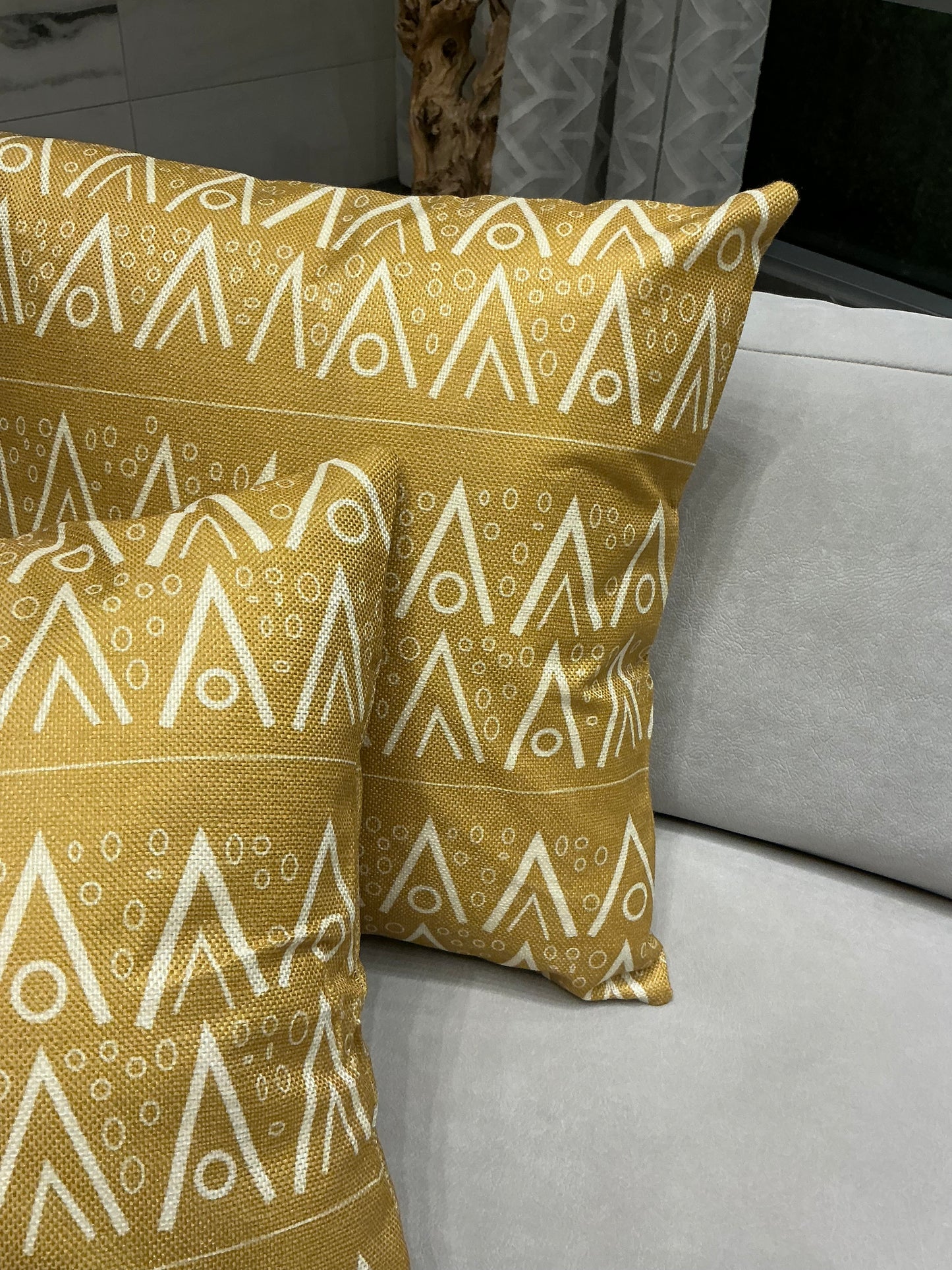 Mustard Yellow Throw Pillow