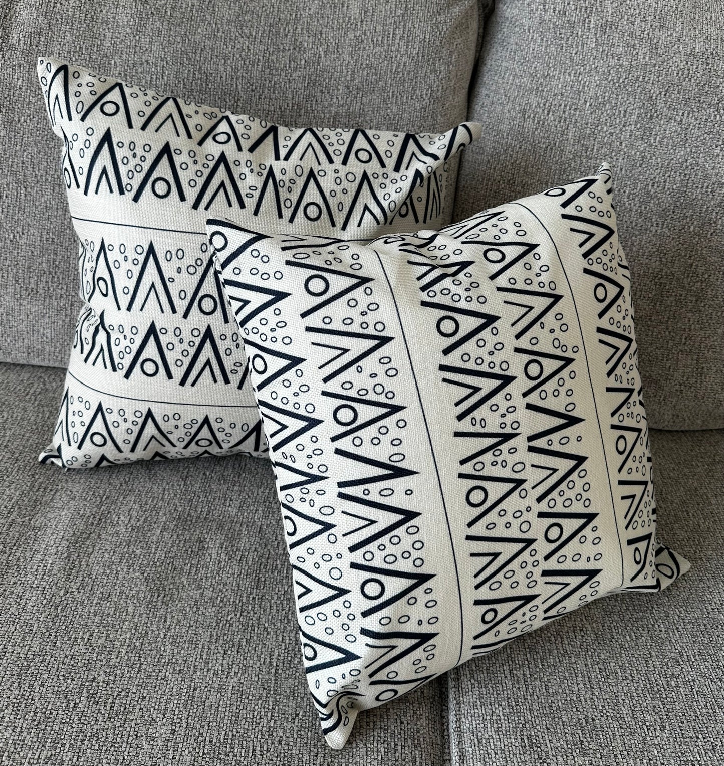 White & Black Throw Pillow