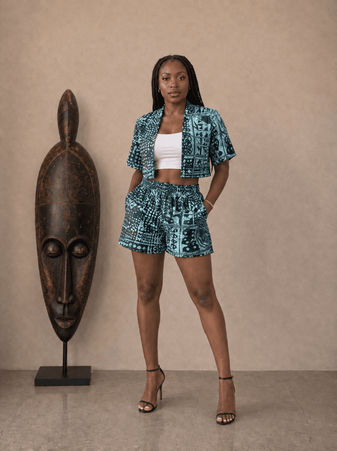 Isokan Cropped Kimono - Full Set