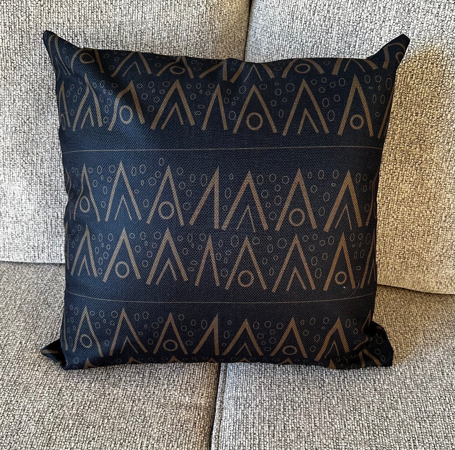 Black & Brown Throw Pillow