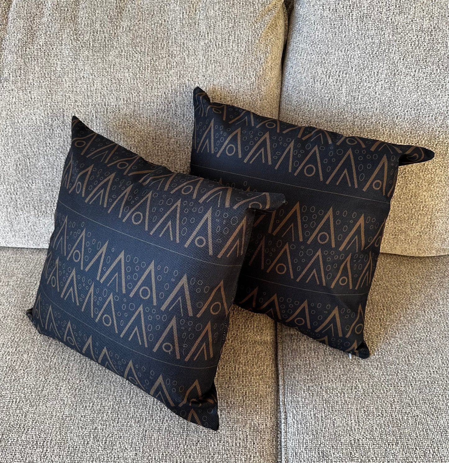 Black & Brown Throw Pillow