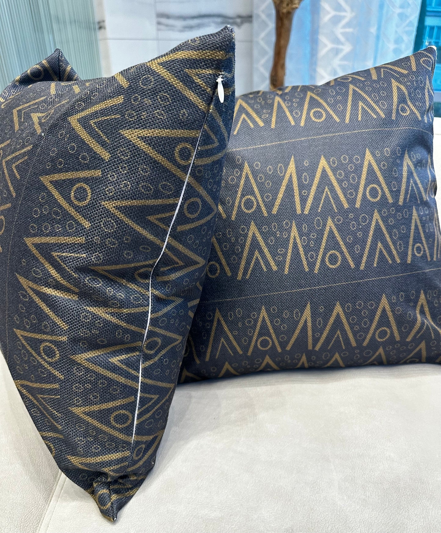 Black & Brown Throw Pillow