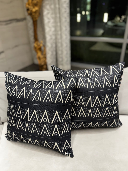 Black & White Throw Pillow